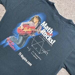 Texas Instruments Math Rocks T-Shirt Men Large Black TI-Nspire Graphic Vintage